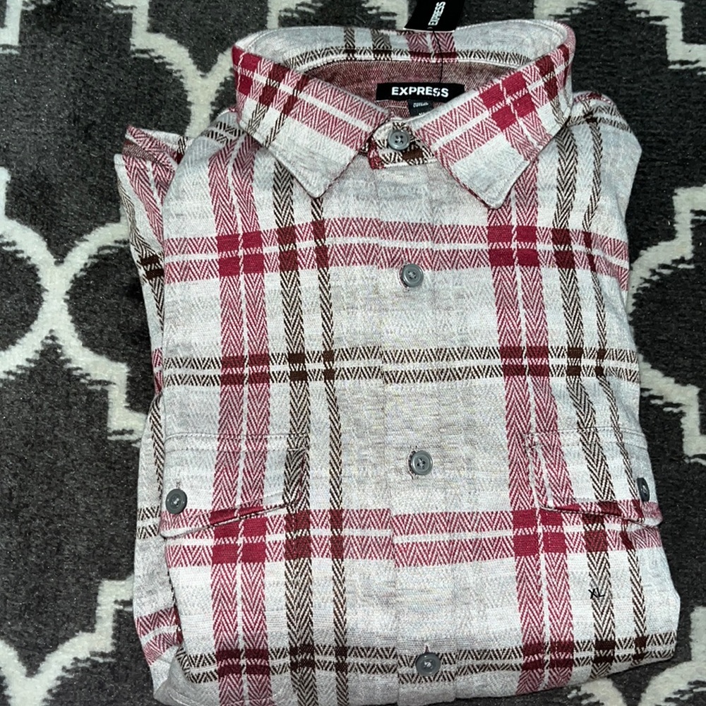 New Mens Eddie Bauer Flannel Shirt